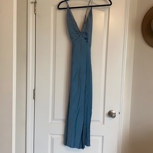 Satin midi dress